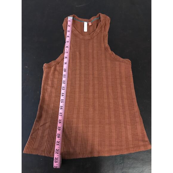 Anthropologie Pilcro Brown Sustainable Ribbed Tank Top-Small - Picture 7 of 9